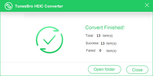 HEIC Converter Completed