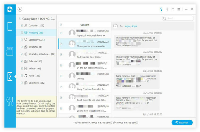 Android tablet data recovery