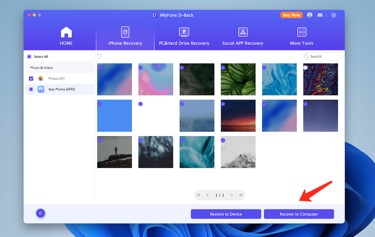 recover photos to computer