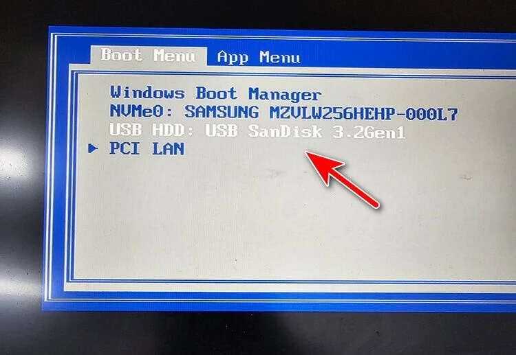 boot from usb windows pc