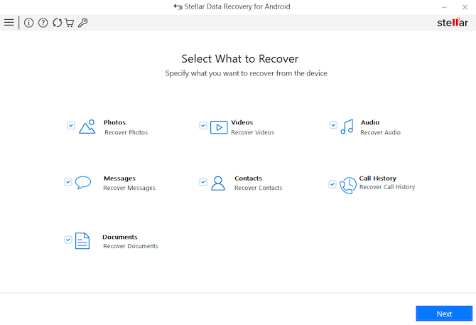 Stellar Data Recovery for Android home