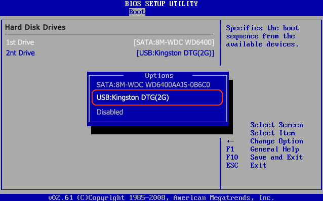 Booten von USB-BIOS