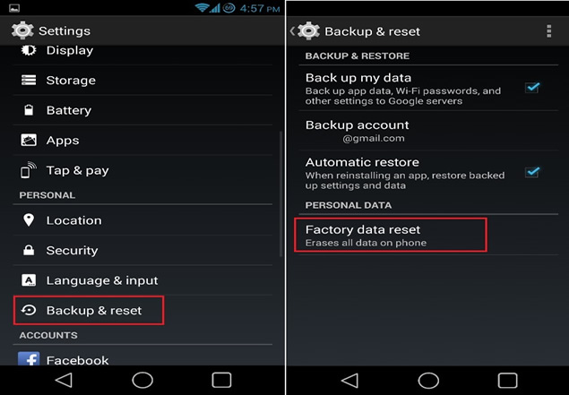 how to reset networx nx8 v2 to factory defaults