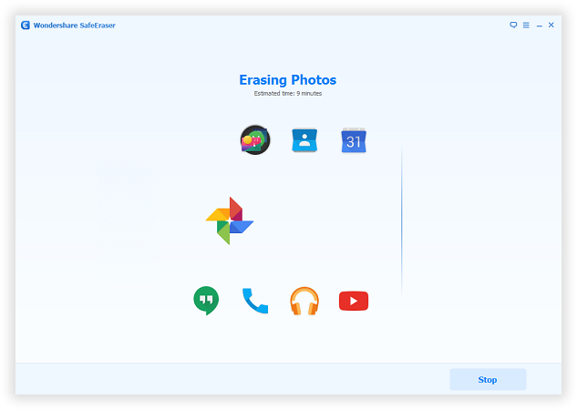 comfirn data erasing on android
