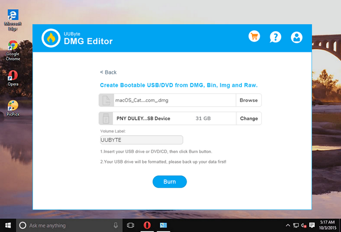 Vestlig Rå Antibiotika 3 Ways to Create Bootable USB Drive from DMG File on Windows