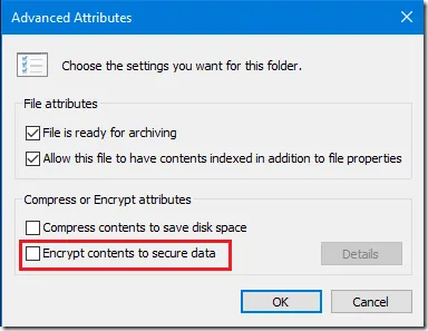 secure data on windows 10