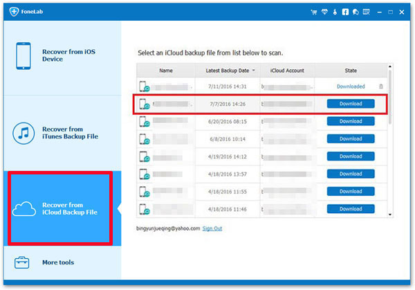 download icloud backup to pc