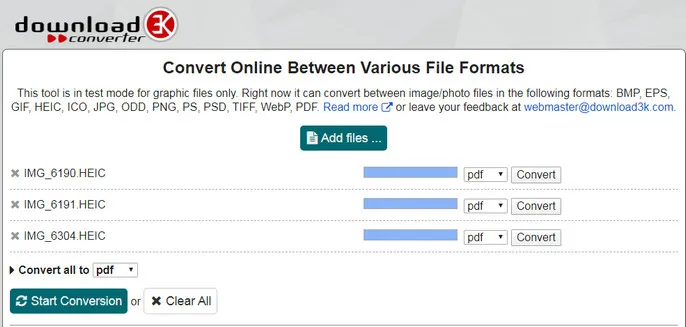 Download 3K HEIC to PDF