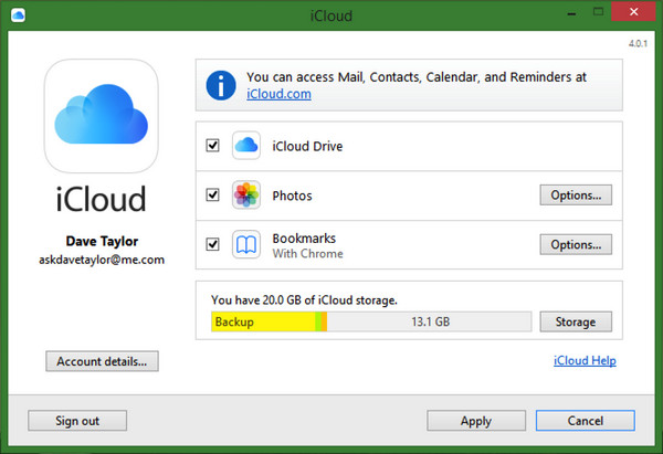 iCloud for Windows