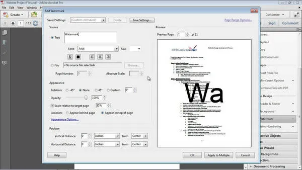 Add PDF Watermark Mac Adobe