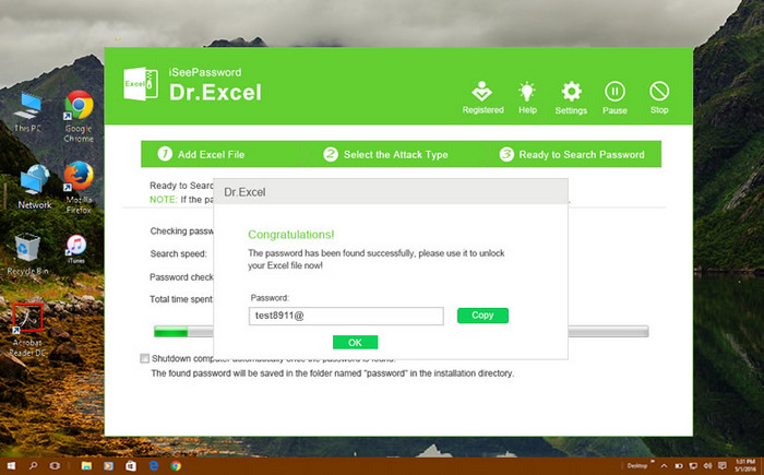 Excel Password Recovered