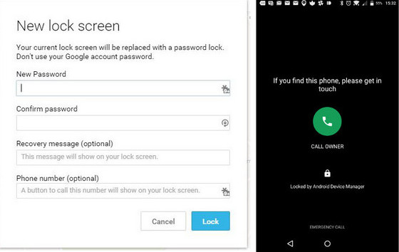 how to unlock find my device android