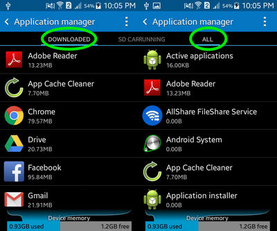 remove samsung allshare app