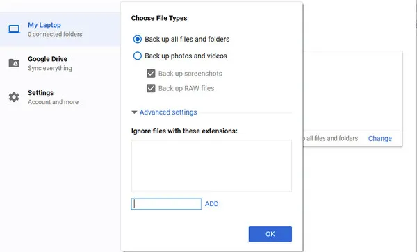 Google Backup & Sync