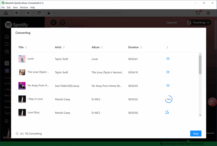 Start Spotify Music Task