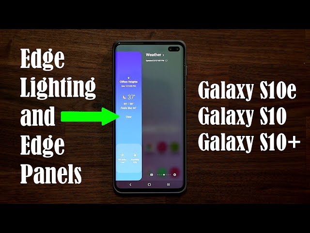 Galaxy S10 Edge Panel