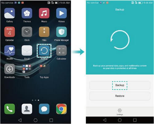 Huawei Backup app