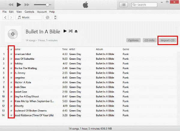 Import CD Music to iTunes