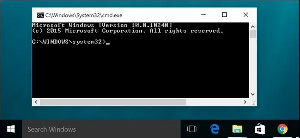 Command Prompt in Windows 10