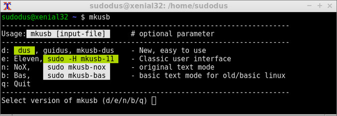 Make Bootbale Windows 7 USB Linux MKUSB