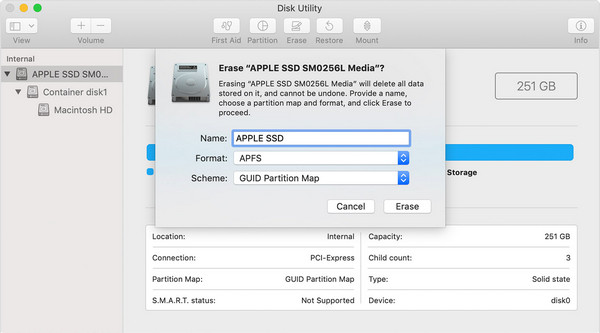 Partition macOS Install USB