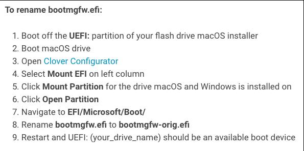 Rename Boot EFI