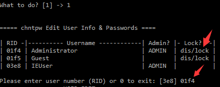 Offline NT Password &Registry Editor